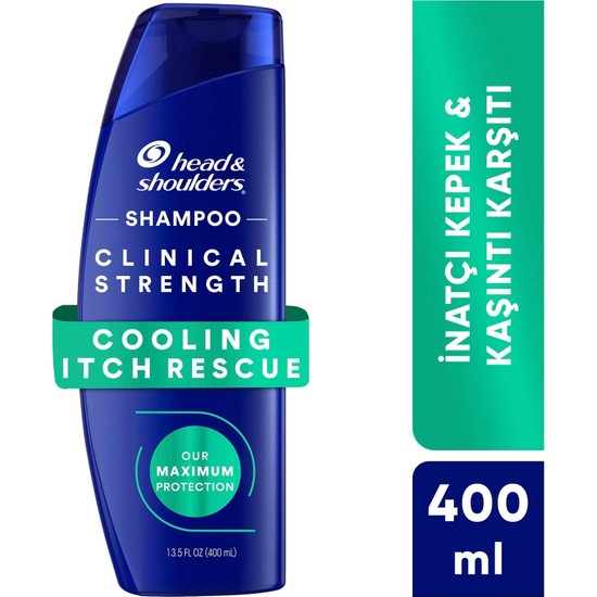 Head&Shoulders Head & Shoulders Clinical Strength Cooling Itch Rescue Kaşıntı Karşıtı Şampuan 400 ml
