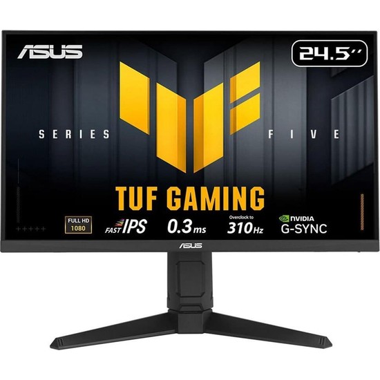 ASUS TUF GAMING VG259QMRL5A 24.5 Fast IPS 1920x1080 0.3ms 310Hz 400cd DP HDMI Hoparlör 3 Yıl Garanti