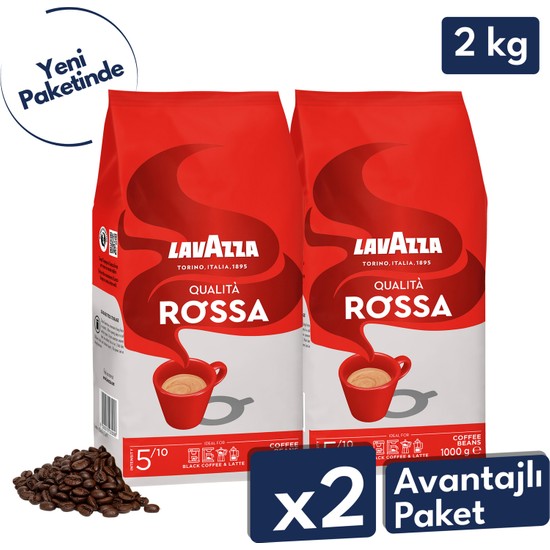 Lavazza Qualıta Rossa 1 kg 2'li