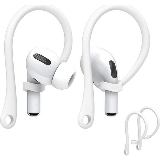 M.TK Moveteck Airpodss 4 3 2 1 Pro Pro 2 Nesil Uyumlu Silikon Kulaklık Tutucu Kulak Askısı Düşmeyi Önleyici - 2ADET Sağ Sol Sport Dönüşüm