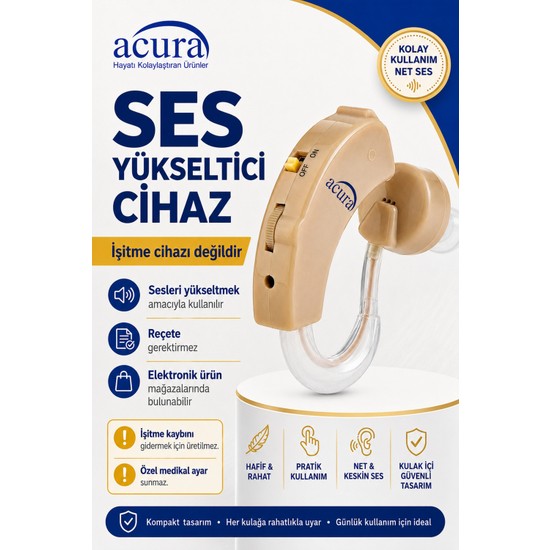 Acura Ses Yükseltici Kulaklık