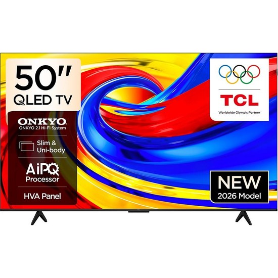 TCL 50P7L  50" 127 Ekran Uydu Alıcılı 4K Ultra HD Google Smart QLED TV
