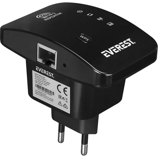 Everest EWR-N300 2.4ghz 300MBPS 1xwan/lan Port Dahili Antenli Repeater+Ap Kablosuz Menzil Genişleti