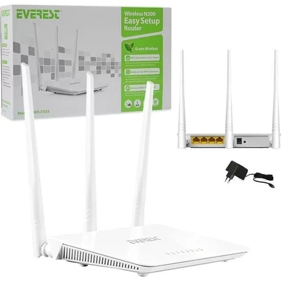 Everest EWR-F303 2.4 Ghz 300 Mbps 4 Port Kablosuz Router
