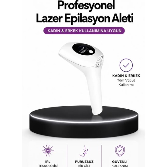 Astraltech Ipl Teknolojili Erkek ve Kadın Kullanımına Uygun Lazer Epilasyon Cihaz