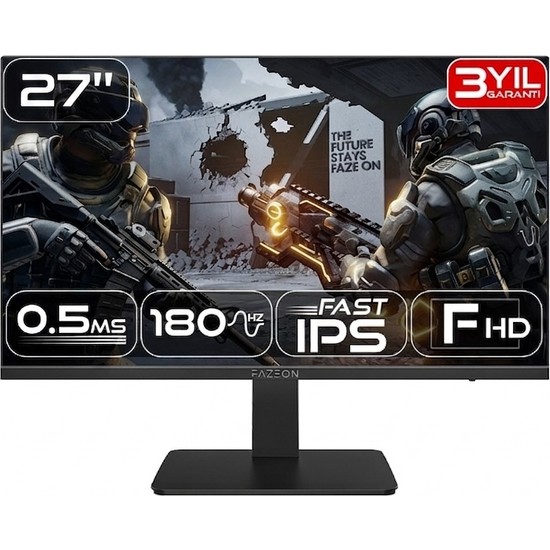 Fazeon X27F182S 27″ 180Hz 0.5ms Fast IPS Fhd Gamıng Monıtor