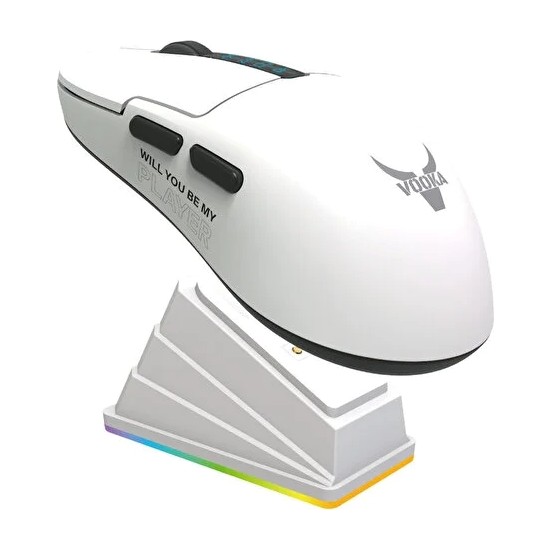 vooka Taaruz Kc4 Driverlı Kablosuz Rgb Gaming Oyuncu Mouse Akıllı Ekranlı 12000 Dpı 3 Modlu Manyetik Şarj Standlı