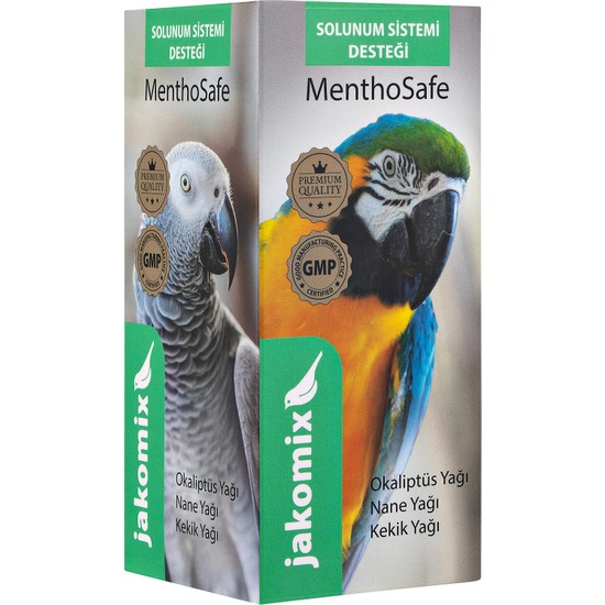 Jakomix Menthosafe 30 ml | Ferah Nefes Desteği | Tüm Kafes Kuşları Için