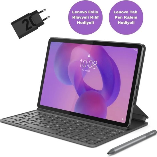 Lenovo Tab K11 Gen 2 11" 8gb 128GB Wifi + Bluetooth Tablet ZAFS0249TR (Klavyeli Kılıf + Kalem Hediyeli)