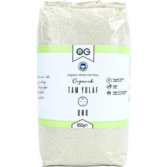 OG natural Organik Tam Yulaf Unu 650 Gr
