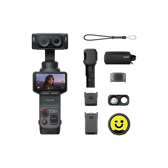 INSTA360 Luna Ultra Creator Bundle 8k Çift Lensli Gimbal Siyah Aksiyon Kamerası