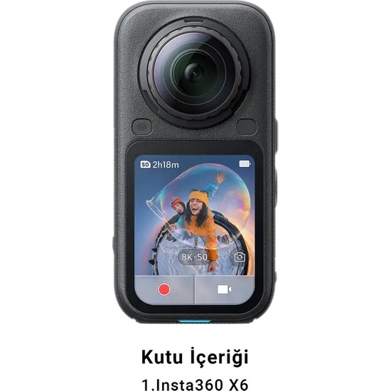 X6 Standart Bundle 360° 8k Kamera | INSTA360 Türkiye Resmi Distribütör Garantili