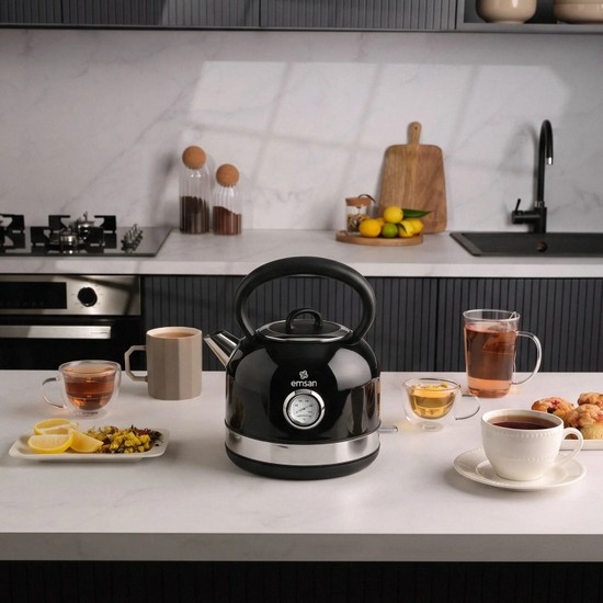 Emsan Retro Su Isıtıcısı 2202 Retro 1,7L Siyah 2200W