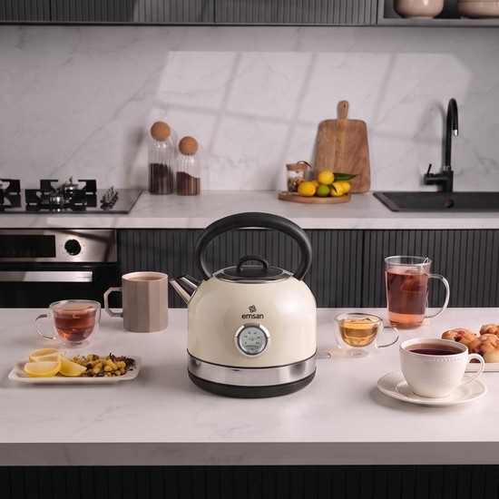 Emsan Retro Su Isıtıcısı 2202 Retro 1,7L Krem 2200W