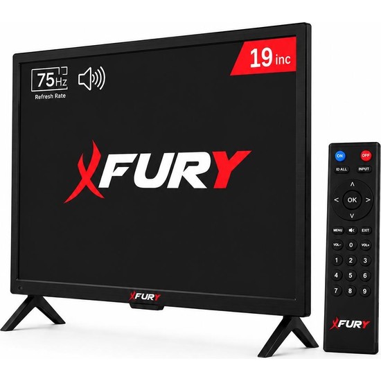 Fury 19" Sesli Uzaktan Kumandalı 75Hz 5ms HDMI VGA Geniş Ekran Monitör