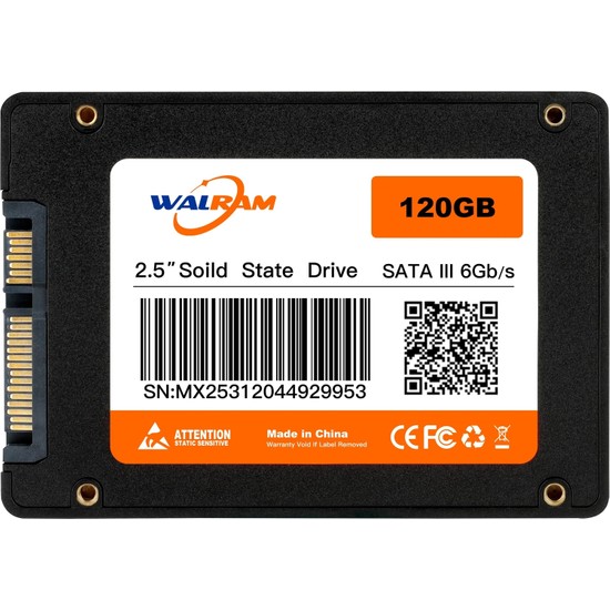 Walram 120GB 2.5" Sata III 560MB/S 3D Tlc Dahili SSD