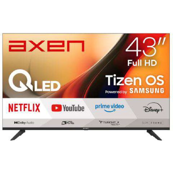 Axen 43 Inç 108 Ekran QLED Fhd Tizen Smart Tv AX43QFMLN-T08I Televizyon