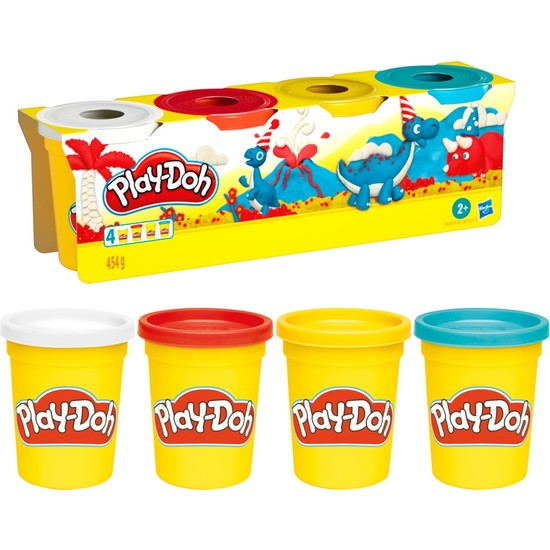 Play-Doh 4'lü Hamur / +2 Y (Ürün rengi değişiklik gösterebilir.)
