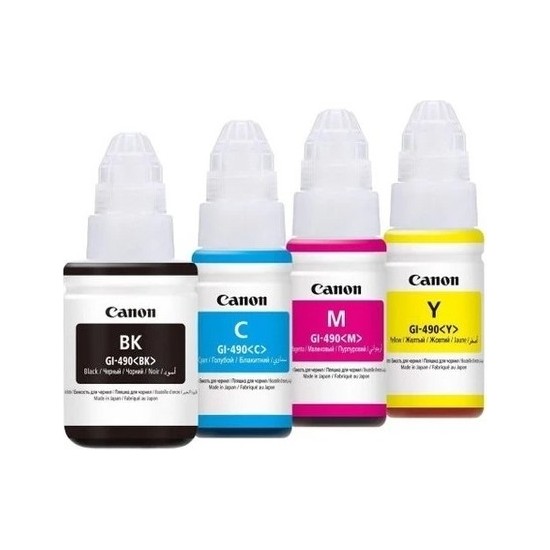 Canon GI-490 Pixma G3411 4 Renk Orjinal Mürekkep AIU11