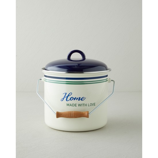 English Home With Love Emaye Bakraç 20 cm Lacivert