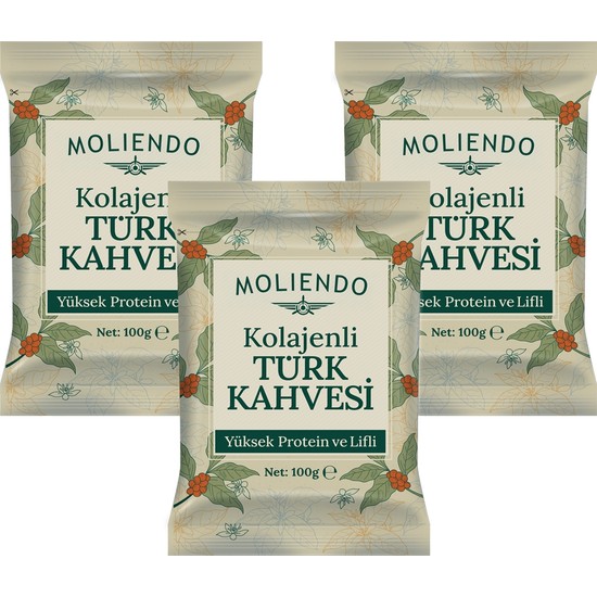 Moliendo Kolajenli Türk Kahvesi 100 g 3'lü Avantaj Paketi