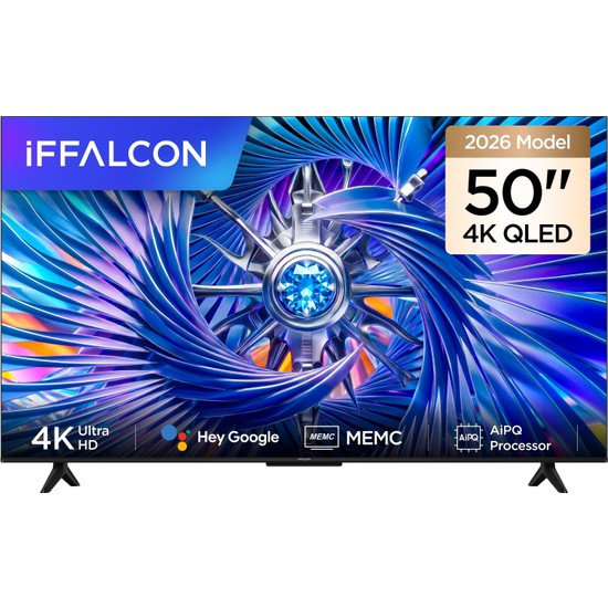 iFFALCON 50U65A Pro 50" 127 Ekran Uydu Alıcılı 4K Ultra HD QLED Google TV