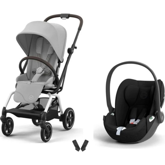 Cybex Eezy S Twist+2 Travel Sistem | Fog Grey & Cloud T Plus Sephia Black