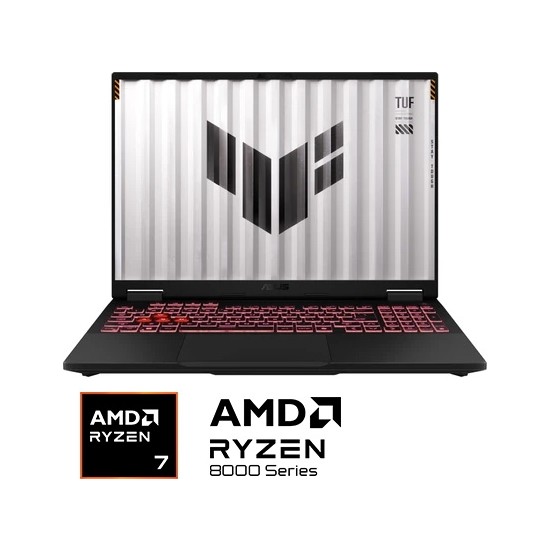 Asus TUF Gaming A16 FA608PP-RV15 AMD Ryzen 7 8745HX 16GB 512GB SSD RTX5070 Freedos 16" Taşınabilir Bilgisayar