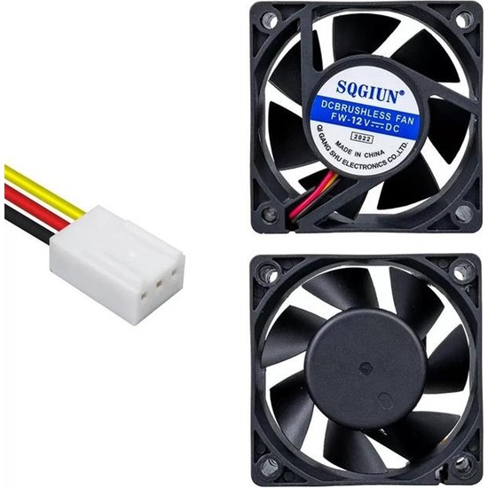 IC-216 Fırçasız Dc Fan 60X60X25MM 12 Volt 3 Pin (Seri 2)