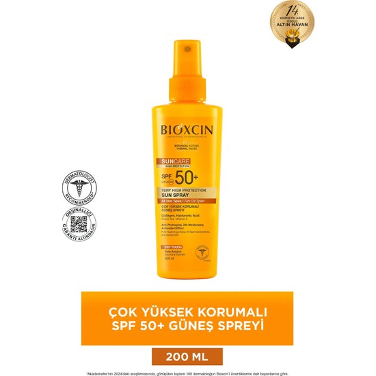 Bioxcin Sun Care Spf 50+ Güneş Koruyucu Sprey 200 ml