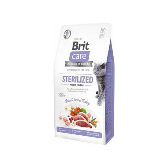 Brit Care Cat G-F Sterilized Weight Control Fresh Duck & Turkey 7