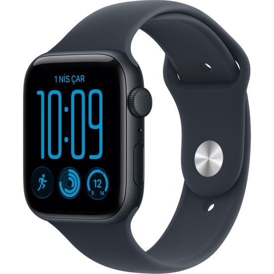 Apple Watch Se 3 Gps, 40 mm Gece Yarısı Alüminyum Kasa ve Lacivert Spor Kordon - M/l