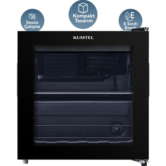 KUMTEL HMB-60 44 L Cam Kapılı Mini Buzdolabı (Minibar)