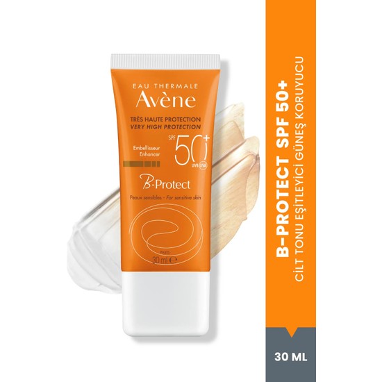 Avene B-Protect SPF 50+ Ton Eşitleyici Güneş Kremi Cilt Tonuna Uyumlu Renkli Yüz Güneş Kremi 30 ml