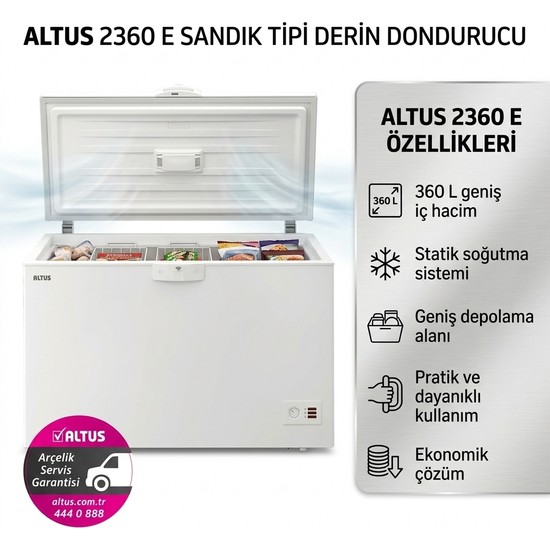 Altus AL2360 E 360 Lt Sandık Tipi Derin Dondurucu
