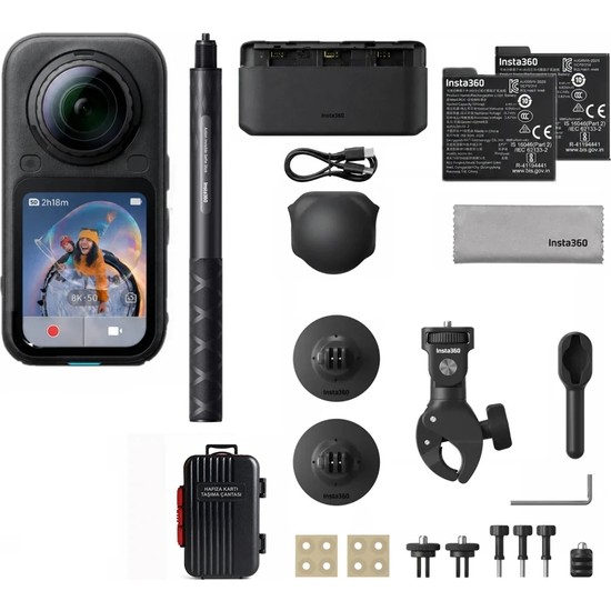 INSTA360 X6 360° Motorcycle Essentials Bundle Standart Paket (Türkiye Distribütörü Garantili)