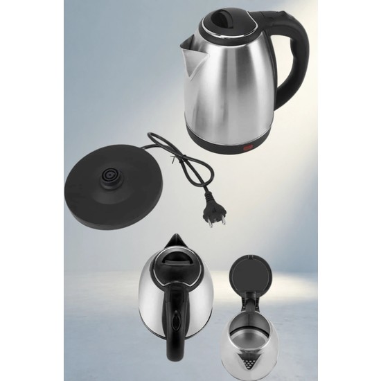 Aslanoğlu Store Fonksiyonel Elektrikli Su Isıtıcı 1.8 Lt Paslanmaz Çelik Kettle
