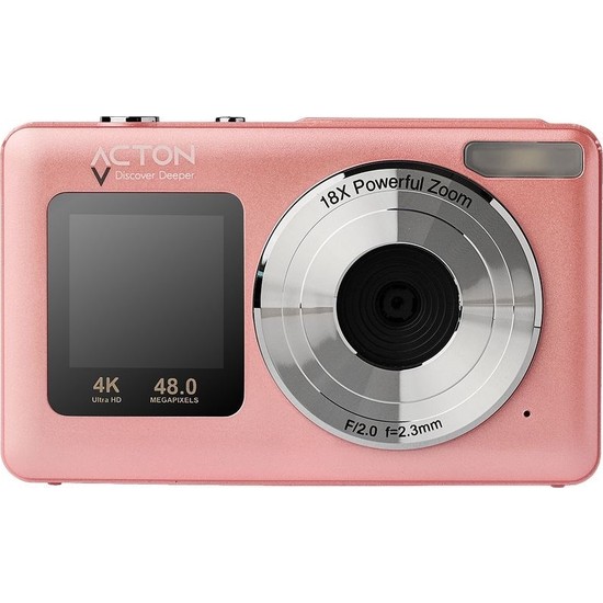 Acton Selfix Dijital Fotoğraf Makinesi (Pembe) | Acton Türkiye Karacasulu Garantili