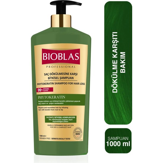 Bioblas Saç Dökülmesine Karşı Phyto Keratin Şampuan 1000 Ml