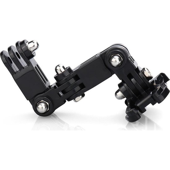 Gplus GP15 Aksiyon Kamera Uyumlu 4 Yollu 13 cm Hızlı Tak Uzatma Aparatlı Motor Kask Bağlantı Seti