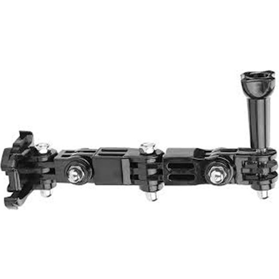 Gplus GP15V 2 Parça Aksiyon Kamera Uyumlu Vidalı 4 Yollu 13CM Hızlı Tak Uzatma Motor Kask Bağlantı Seti