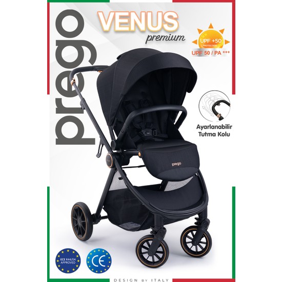 Prego Venüs Premium Uv Tenteli Çift Yönlü Kolay Katlanır Bebek Arabası