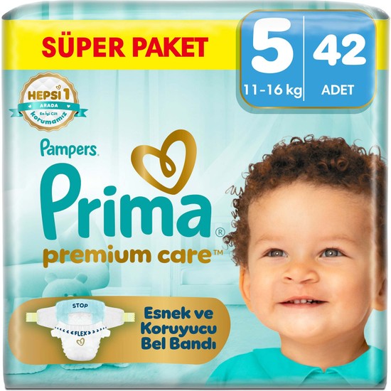 Prima Bebek Bezi Premium Care 5 Numara 42 Adet Ekonomik Paket