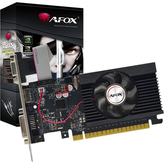 Nusrat Bilişim Afox Geforce GT710 2gb Ddr3 64BIT AF710-2048D3L5-V3 DVI HDMI VGA Lp Single Fan Ekran Kartı