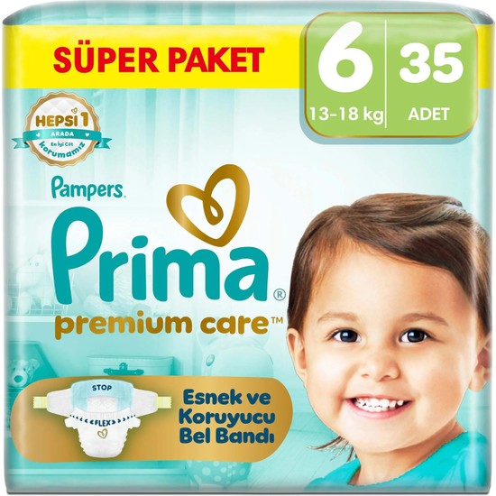 Prima Bebek Bezi Premium Care 6 Numara 35 Adet Ekonomik Paket