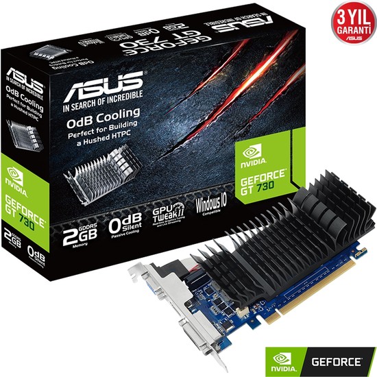 Kaia Life Asus GT710-SL-2GD5-BRK-EVO 2gb Ddr5 64BIT 1xd-Sub 1xhdmı 1xdvı