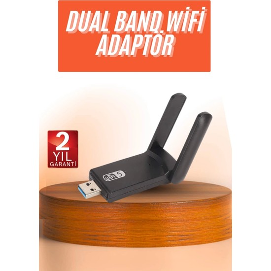 Mercora Tech Wifi Alıcı Dual Band USB 3.0 Adaptör Kablosuz Windows 7/8/10/11