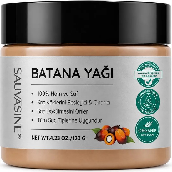Sauvasine %100 Saf Batana Yağı | Pure Batana Oil | 120 g | Katkısız Yoğun Saç Bakım Yağı