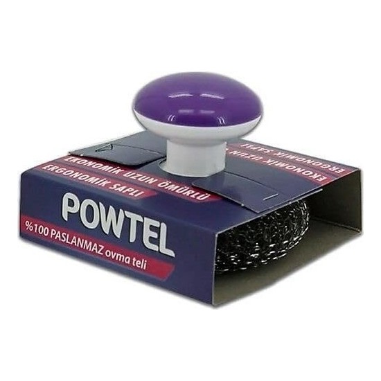 Prime Powtel Paslanmaz Krom Saplı Bulaşık Teli 4'lü Eko Set