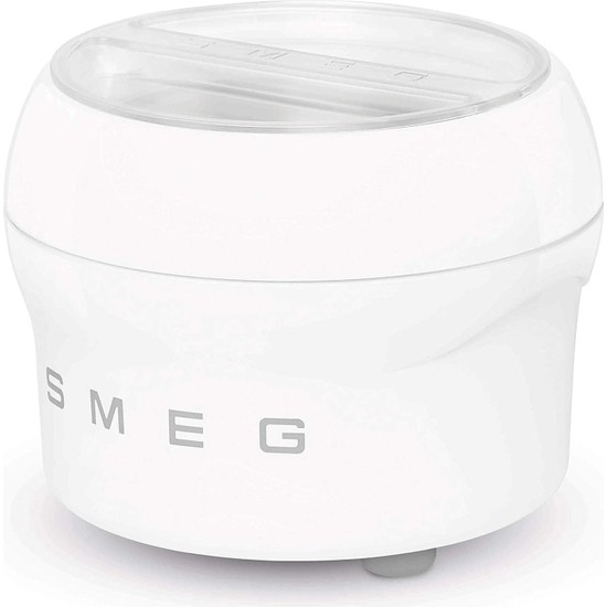 TeknoKapsül Smeg, SMIC01 Yoğurma Makinesi Dondurma Makinesi, 1,1 L Kapasite, Soğutma Sistemli Soğutma Kabı, Aksesuarlar Dahildir, Smeg SMF02/03/13 Gezegen Yoğurucu ile Uyumlu